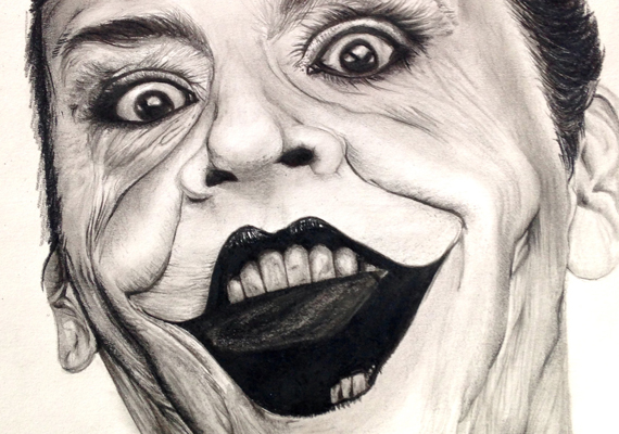 2013 // pencil & paper //
'i'm only laughing on the outside; my smile is just skin deep. if you could see inside i'm really crying, you might join me for a weep' // jack nicholson, batman